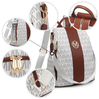 Woman Fashion Backpacks Handbags Anti-Theft Travel School Bags Shoulder Purse Wallet Set 2Pcs