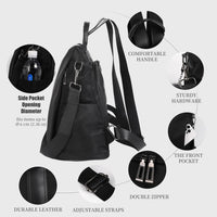 Women Backpack Purse Waterproof Nylon Anti-Theft Rucksack Lightweight Shoulder Bag