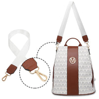 Woman Fashion Backpacks Handbags Anti-Theft Travel School Bags Shoulder Purse Wallet Set 2Pcs