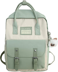 Aesthetic Backpack Cute Kawaii Backpack for School Backpack Cute Aesthetic (Light Green)
