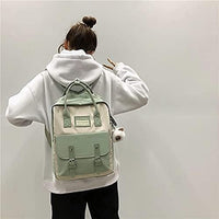 Aesthetic Backpack Cute Kawaii Backpack for School Backpack Cute Aesthetic (Light Green)