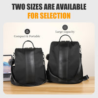 Women Backpack Purse Waterproof Nylon Anti-Theft Rucksack Lightweight Shoulder Bag